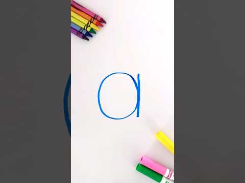 Let’s Write the Alphabet! Lowercase Letter a #kidslearning #learnenglish #alphabet #spelling #kids