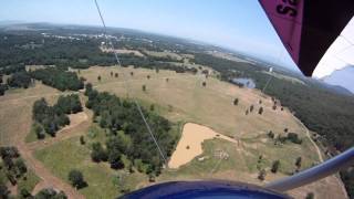 preview picture of video 'First mountain foot launch, Heavener, OK'