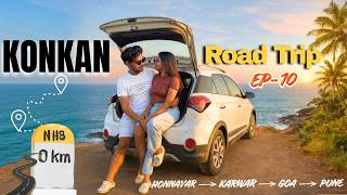 Ep-10 Konkan Road Trip Finale | Honnavar тЖТ Karwar тЖТ Goa тЖТ Pune | Drove 600+ km in a day ЁЯШ▒(Final Ep)