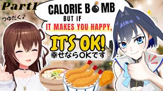 Learn Japanese with Sora & Kronii | Tsuyudaku? Japanese Food Expressions [Part 1]