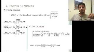 Aula 9a: Testes de comparação múltipla ( t - lsd, Tukey, Duncan, Dunnet, Scott-Knott)