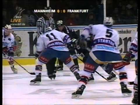 DEL 97-98 #40 Mannheim - Frankfurt 3-2 Teil 1