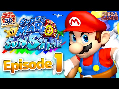 Super Mario Sunshine Gameplay Walkthrough Part 1 - Bianco Hills 100%! - Super Mario 3D All-Stars