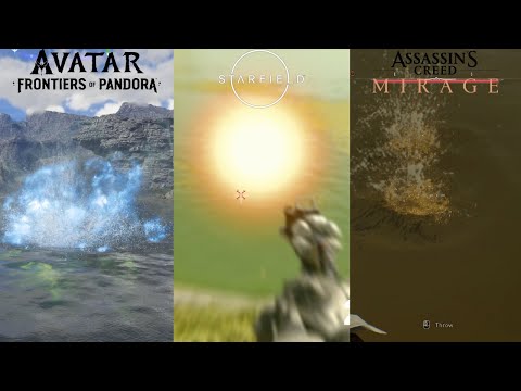 Avatar: Frontiers of Pandora vs AC Mirage vs Starfield vs RDR 2 vs Dying Light 2 - Water Physics