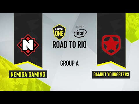 CS:GO - Nemiga Gaming vs. Gambit Youngsters [Inferno] Map 1 - ESL One Road to Rio - Group A - EU