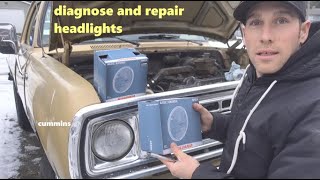 First Gen Dodge Headlight Repair, Switch Replacement. Episode 4 - The Old Dodge. #cummins #truck