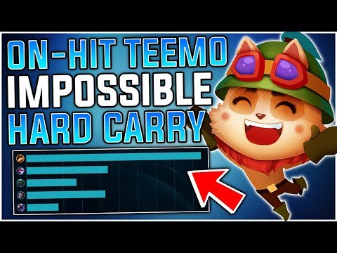 ON-HIT TEEMO HARD CARRYING HIS TEAM WITH INSANE DAMAGE?! - Teemo Only Season 9