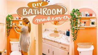 BOHO BATHROOM MAKEOVER ON A BUDGET...vlog