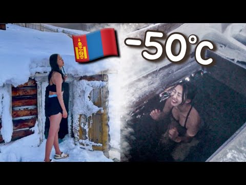 🇲🇳 -50도 모든 것이 얼어버리는 극한 추위 / ❄️눈 내리는 홉스골 호수 위에서 빙박 / 눈 덮인 산속 천연 온천 즐기기 / 말썰매 타기 / 몽골 홉스골 겨울여행 10일의 기록