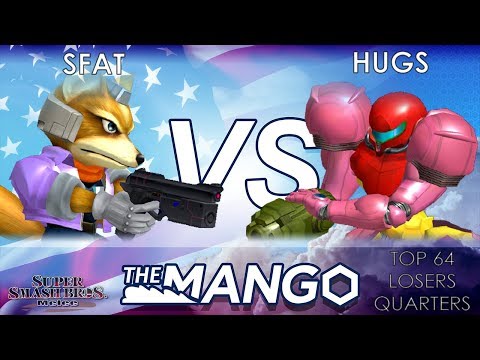 The Mango - CLG | SFAT (Fox) VS DIG | Hugs (Samus) - SSBM Top 64 - Losers Quarters