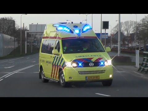 A1, Hornis Silverline Ambulance 03-154 Hoogeveen naar het Isala Ziekenhuis Zwolle