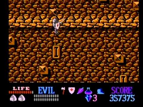 Wizards & Warriors (NES) speedrun 18:59 All Stages