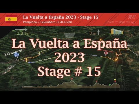 La Vuelta 2023, Stage 15 (Pamplona - Lekunberri), course, route, profile, animation