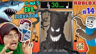 ROBLOX Grandma's EVIL Elevator not NORMAL w/ SHARK TORNADO | FGTEEV Duddy #14 (Gameplay Roleplay)
