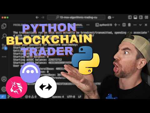 Algorithmic trading using PYTHON and BLOCKCHAIN | Rebalance a portfolio in one command!
