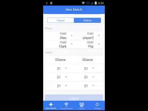 Badminton Match Log Video