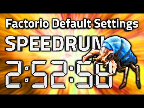 Factorio "Default Settings" Speedrun in 2:52:58 by AntiElitz [0.17.60+]