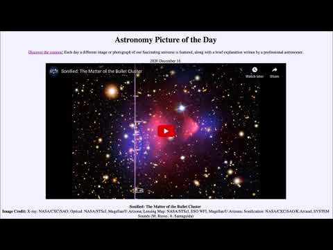 2020 December 16 - Sonified: The Matter of the Bullet Cluster