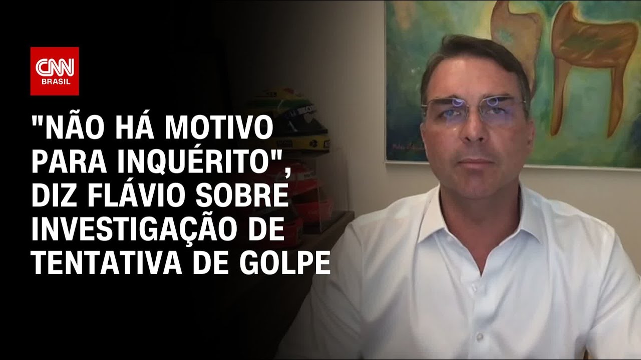 "Não há motivo para inquérito", diz Flávio sobre investigação de tentativa de golpe | BASTIDORES CNN