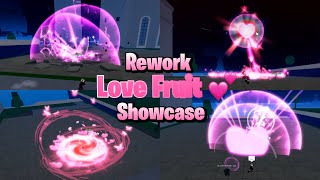 New Rework Love Fruit Full Showcase & Details in Blox Fruits