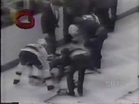 Wendel Clark hit Bruce Bell Apr. 1/1986