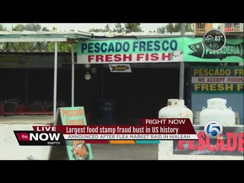 Largest food stamp fraud bust in US history announced after flea market raid in Hialeah