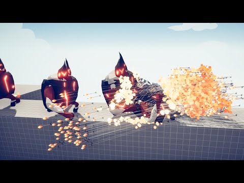 4X Big Lava  Golem vs Every God - Totally Accurate Battle Simulator TABS