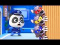 Escape From Cardboard Room Brave Policeman Nursery Rhymes Kids Songs BabyBus