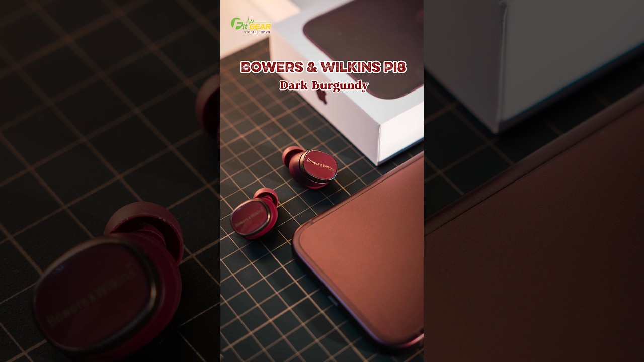 Bowers & Wilkins Pi8 Dark Burgundy sánh đôi cùng iPhone 18 Pro Max Burgundy