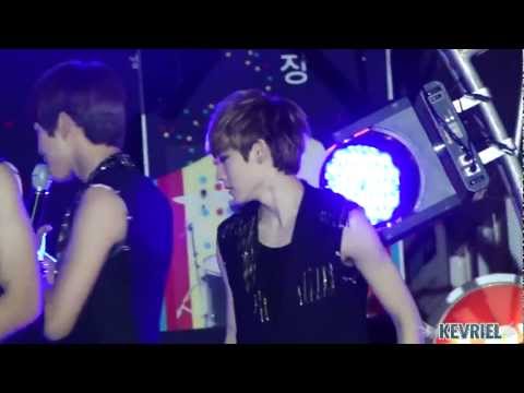 [FANCAM] 111007 춘천재능기부게릴라콘서트_빙글빙글 (ukiss kevin)