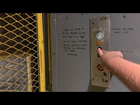 EPIC 1962 Gallaher & Speck Manual Hydraulic Freight Elevator At Oakbrook Center In Oak Brook, IL