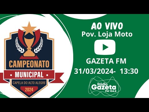 Internacional x Cajueiro 13:45 Nova Loja x Novo Horizonte 16:00 Campeonato Capela do Alto Alegre2024