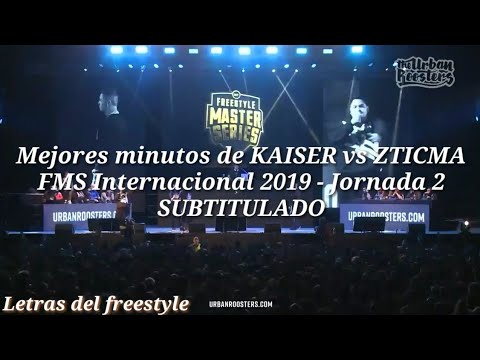 KAISER vs ZTICMA SUBTITULADO BATALLÓN (mejores momentos) FMS Internacional 2019 Jornada 2