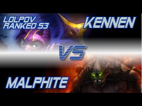 ► LoLPoV - Kennen vs Malphite [Top] Ranked Road to Diamond S3 (League of Legends Live Commentary)