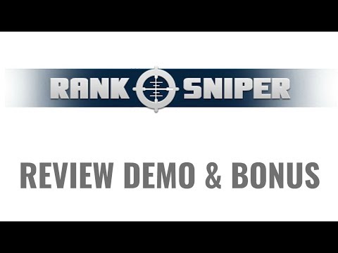 Rank Sniper Review Demo Bonus - One Backlink Producing 75 Google Rankings Video