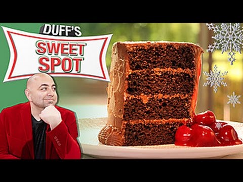 Duff's Cherry Pie Stuffed Chocolate Cake | Holiday Baking Championship | Food Network