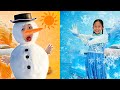 Snow Queen Andrea Vs Fire King Eric Hot Cold Challenge