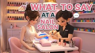 Nail Salon English for Beginners | Real Life Slow Conversation