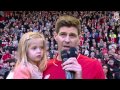 Steven Gerrard says goodbye to Anfield