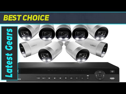Lorex 4K Security Camera System with Active Deterrence and Color Night Vision