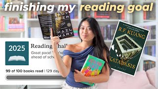 finish my 100 book READING GOAL with me 📖 | READING VLOG 📚