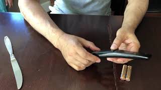 Quick way to open stuck Samsung remote to change batteries