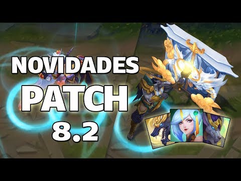 NOVIDADES NO PATCH 8.2 - NOVAS SKINS GUARDIÃOS LUNARES, RAKAN E XAYAH, GRAGAS, ICONES E EMOTES