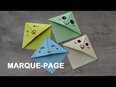 , title : 'Faire un MARQUE-PAGE KAWAII en origami simple et rapide'