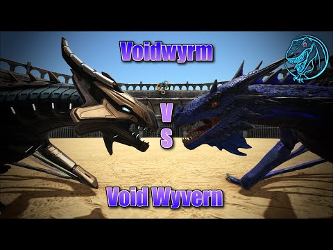 Genesis 2 Voidwyrm vs. Modded Void Wyvern | ARK Dino Short Fight 🦎