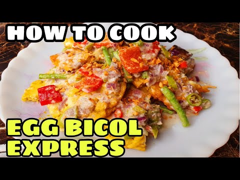 HOW TO COOK EGG BICOL EXPRESS