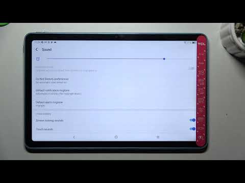 How to Turn On / Turn Off the Screen Touch Sounds on the TCL 10 TabMax