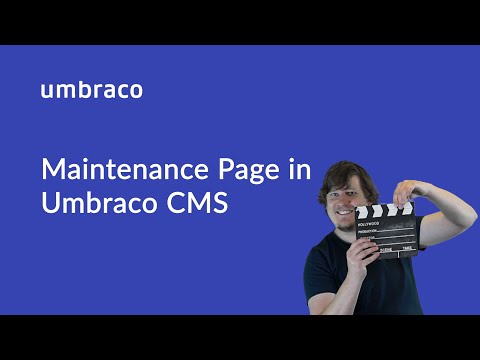Maintenance page in Umbraco CMS