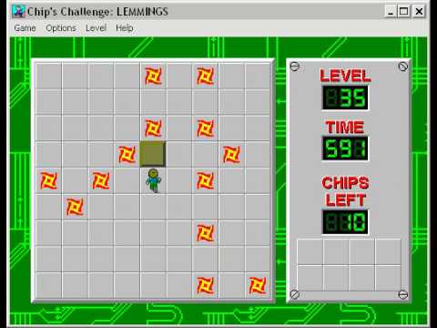 Chip's Challenge 1 level 35 solution - 576 seconds