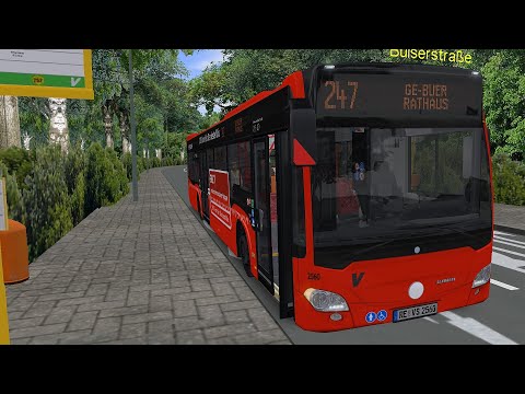 Omsi 2 Addon Projekt Gladbeck - Route 247 Mentzelstr - Buer Rathaus (PC)